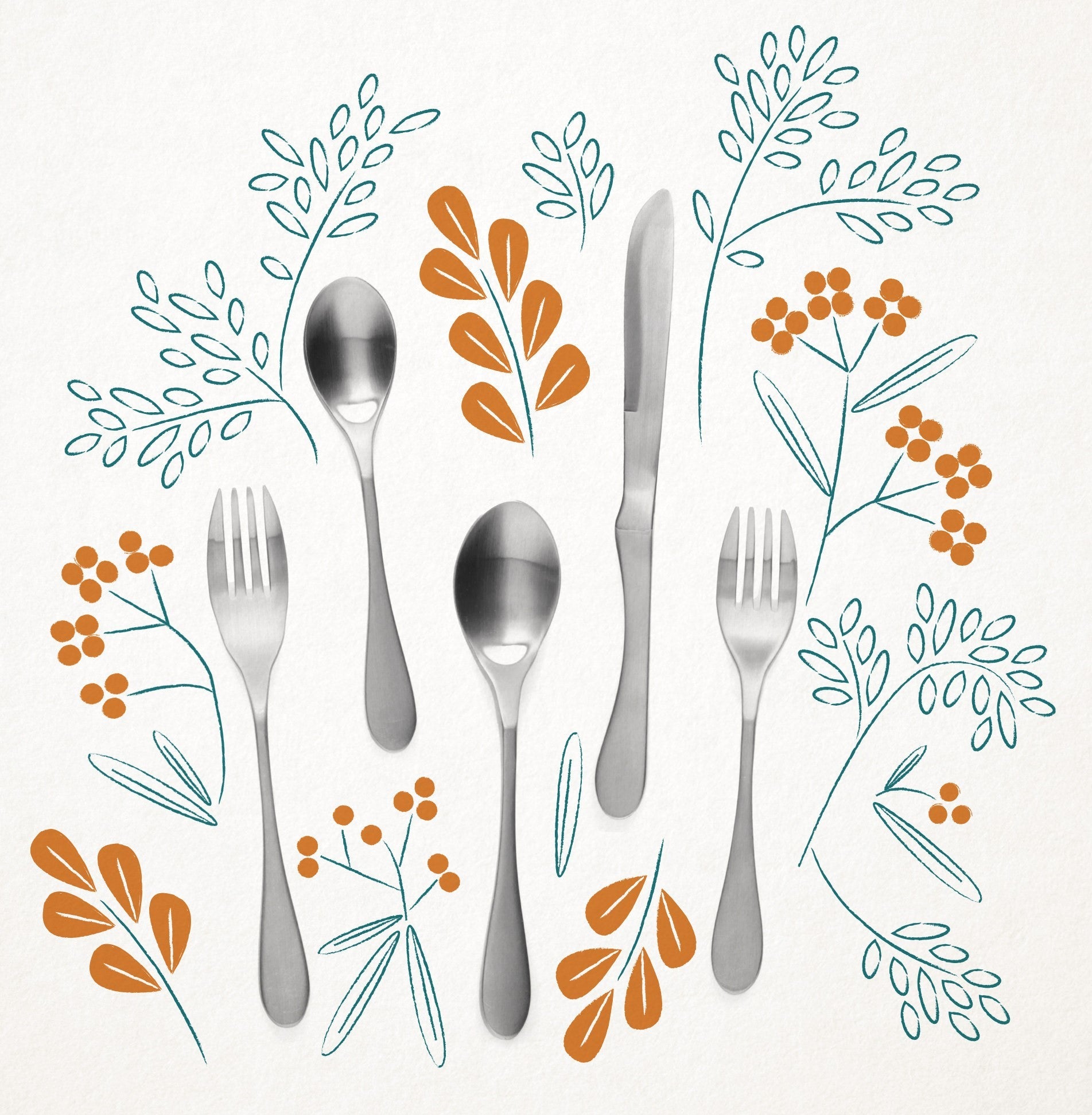 KNORK Original 20 Piece Flatware Set, Service for 4